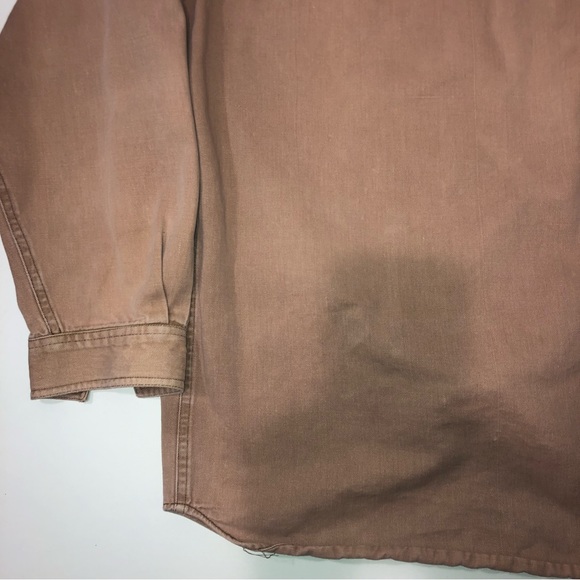 GRIP vintage Long Sleeve Button Up Mens Large salmon colour - Picture 8 of 11